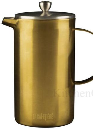 Ct la cafetière edited кофейник с двойной стенкой золотистого цвета (8 чашек)