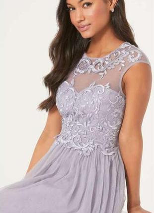 Срочно невероятное вечернее/коктейльное платье little mistress purple lace skater dress