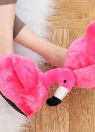 Домашні тапочки фламінго pink 35-40 р