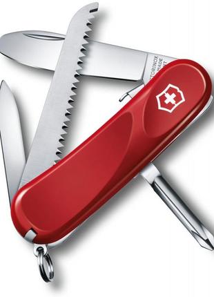 Ніж victorinox delemont "junior 09", 85мм/8функ/червоний (vx24213.ske)