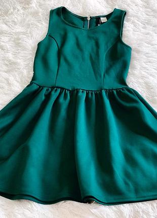Изумрудное платье h&amp;m 5
