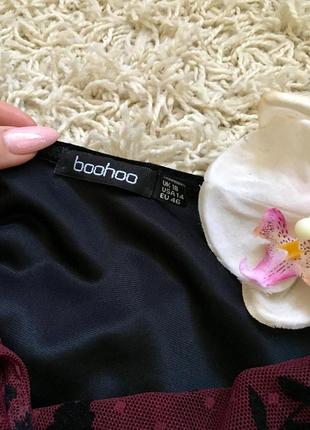 Велюровая нарядная блуза boohoo4 фото