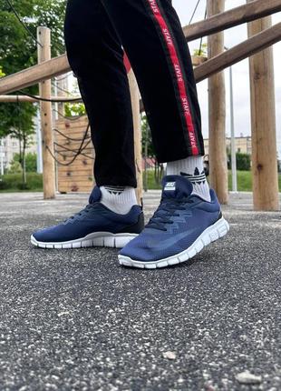 Кроссовки мужские синие найк nike free run 5.0 (blue)