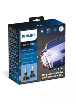 Комплект светодиодных ламп philips h3 11336u90cwx2 led ultinon pro9000 +250% 12/24v2 фото