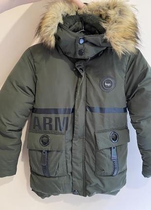 Куртка зимова для хлопчика парка пальто