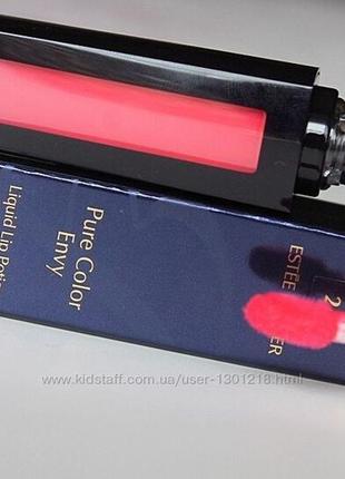 Помада для губ жидкая estee lauder pure color envy liquid lip potion rouge fluide № 240, оригинал