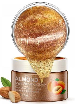 Скраб для тела отсрочивающий, bioaqua almond bright skin body scrub3 фото