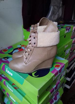 Ботинки на танкетке еврозима