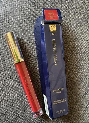 Estee lauder pure color love shine liquid lip рідка губна помада no 301, оригінал