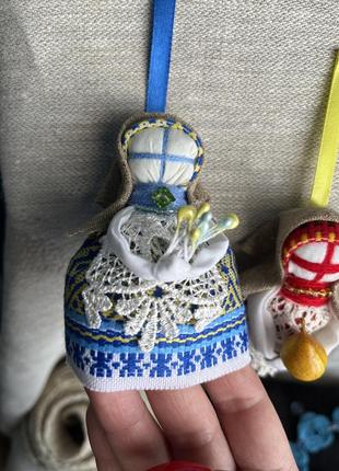 Подвеска мотанка - кукла мотанка сувенир предохраняет - украинская народная кукла3 фото