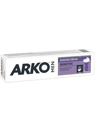 Чоловічий крем для гоління arko sensitive, 65 г1 фото