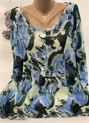 Шикарная воздушная рубашка шифон