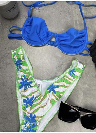 Купальник голубо-зеленый collusion