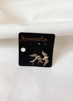 Сережки ластівки accessorize