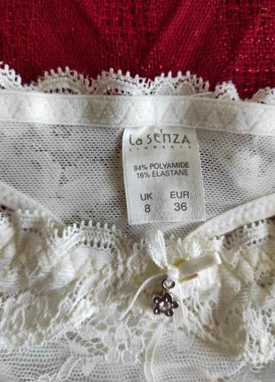 La senza шикарный пояс для чулок, кружево и стразы3 фото