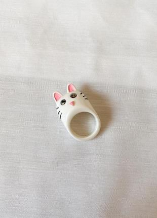 Милое взросло кольцо котик h&amp;m, размер м4 фото