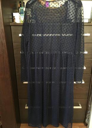 Сукня сітка в горох