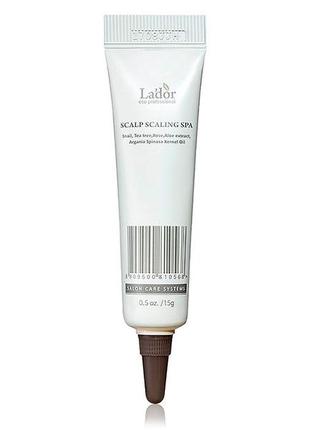 Пилинг для кожи головы lador scalp scaling spa ampoule 15 мл1 фото