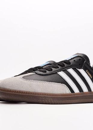 Женские кроссовки adidas samba black кеды адидас газели5 фото