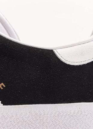 Женские кроссовки adidas gazelle black white кеды адидас газели3 фото