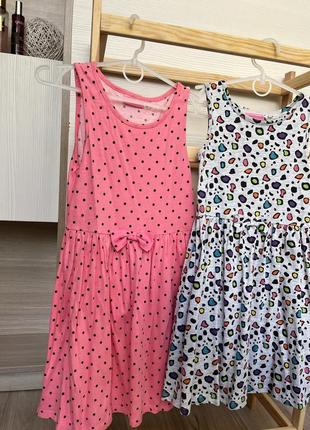 Комплект из двух платьев на 6-8 лет девочке waikiki10 фото