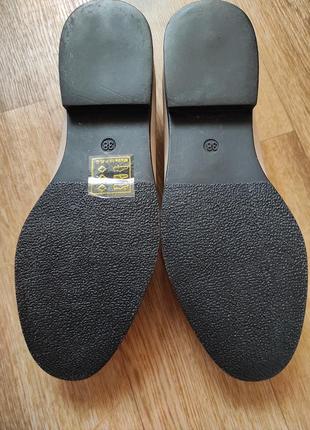Нюдовые пудровые туфли лоферы оксфорды от merry scoth6 фото