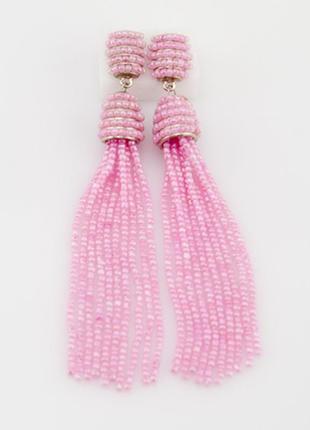 Сережки кисті з бісеру hm стік з бірками