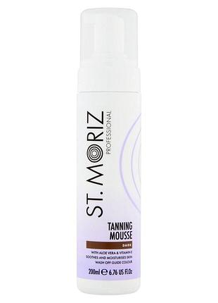 Автобронзат-мус для тіла st.moriz tanning mousse pro dark 200 мл