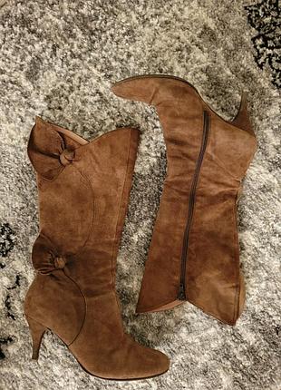 Женские сапожки сапоги из зам.замши