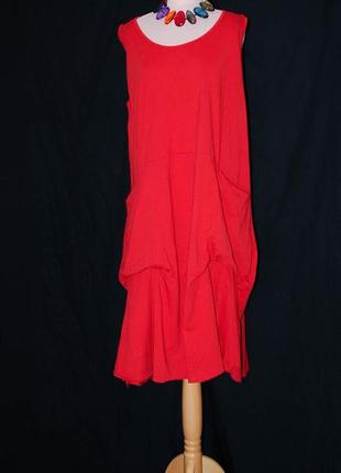 Италия новое фактурное платье сарафан трикотажный мешковатый фактурный.2 фото