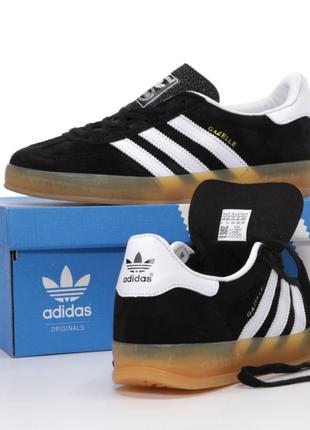 Чоловічі шкіряні кросівки adidas gazelle indoor(адидас газелі)(41-45)