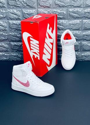 Nike хайтопы высокие кроссовки женские подростковые размер 35-418 фото