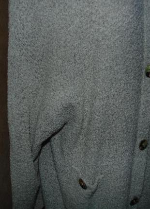 Длинный буклиронанный кардиган на пуговицах(большой выбор теплой одежды)3 фото