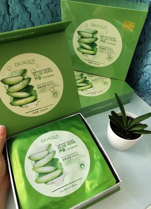 Тканинна маска aloe vera 92 % soothing gel face mask2 фото