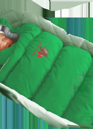 Пуховый конверт inflated с меховой подкладкой зима (температура: от -5с до -30с) мех9 фото