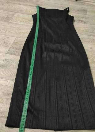Zara платье футляр черная базовая удлиненная классика платья сарафан деловой5 фото