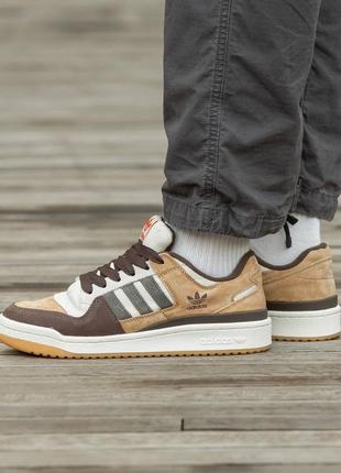 Кроссовки adidas forum 84 low cl alumin branch brown