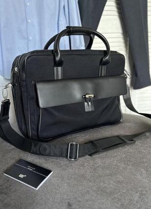 Мужская сумка портфель montblanc5 фото
