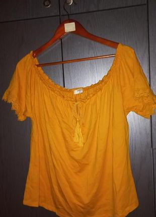 Стильная легкая футболка блуза papaya, размер 16/441 фото