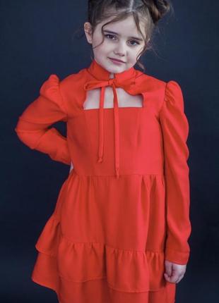 Красное нарядное платье9 фото