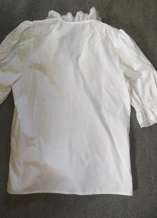 Вінтажна блуза з мереживом9 фото