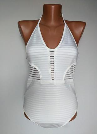 Стильний білий боді-купальник abl-fashion collction s