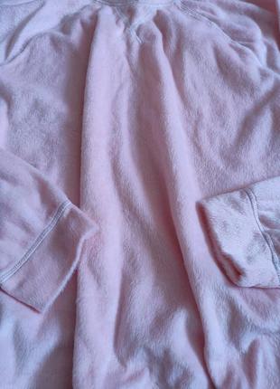 Нежная, пушистая розовая кофточка пижама2 фото