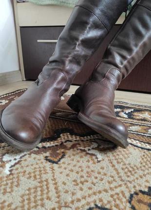 Сапожки чобітки шкіряні жіночі4 фото