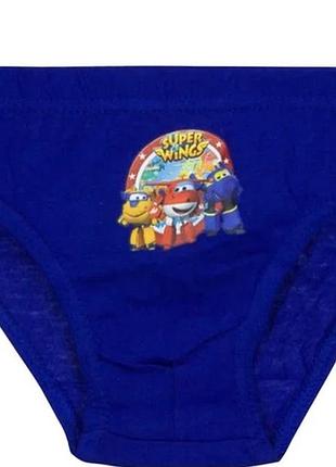 Набор из трех штук трусов для мальчика super wings (один набор в наборе 3шт):