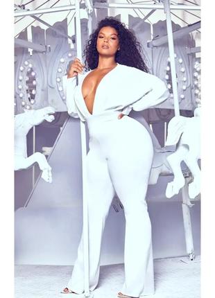 Комбез білий жіночий prettylittlething size+