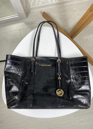 Michael kors tote bag сумка тоут шоппер большая с ручками кожаная