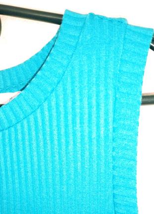 Облегающее платье миди в рубчик трикотажный облегчающий сарафан3 фото