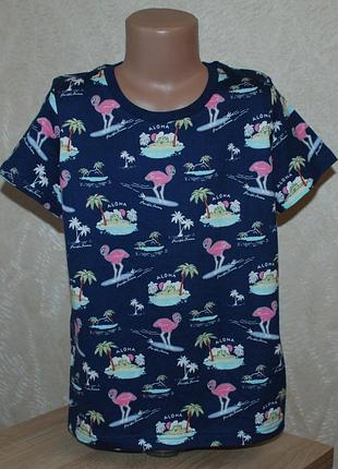 Футболка принтована на дівчинку бренду marks & spencer /96%бавовна/