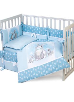 Постельный комплект veres summer bunny blue (6 ед.)